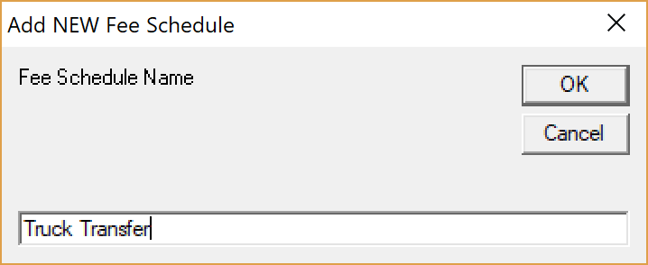 Add State Fee Schedule Add State Fee Schedule