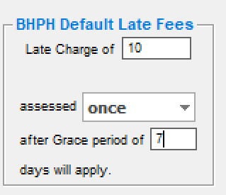 Late Fee Settings