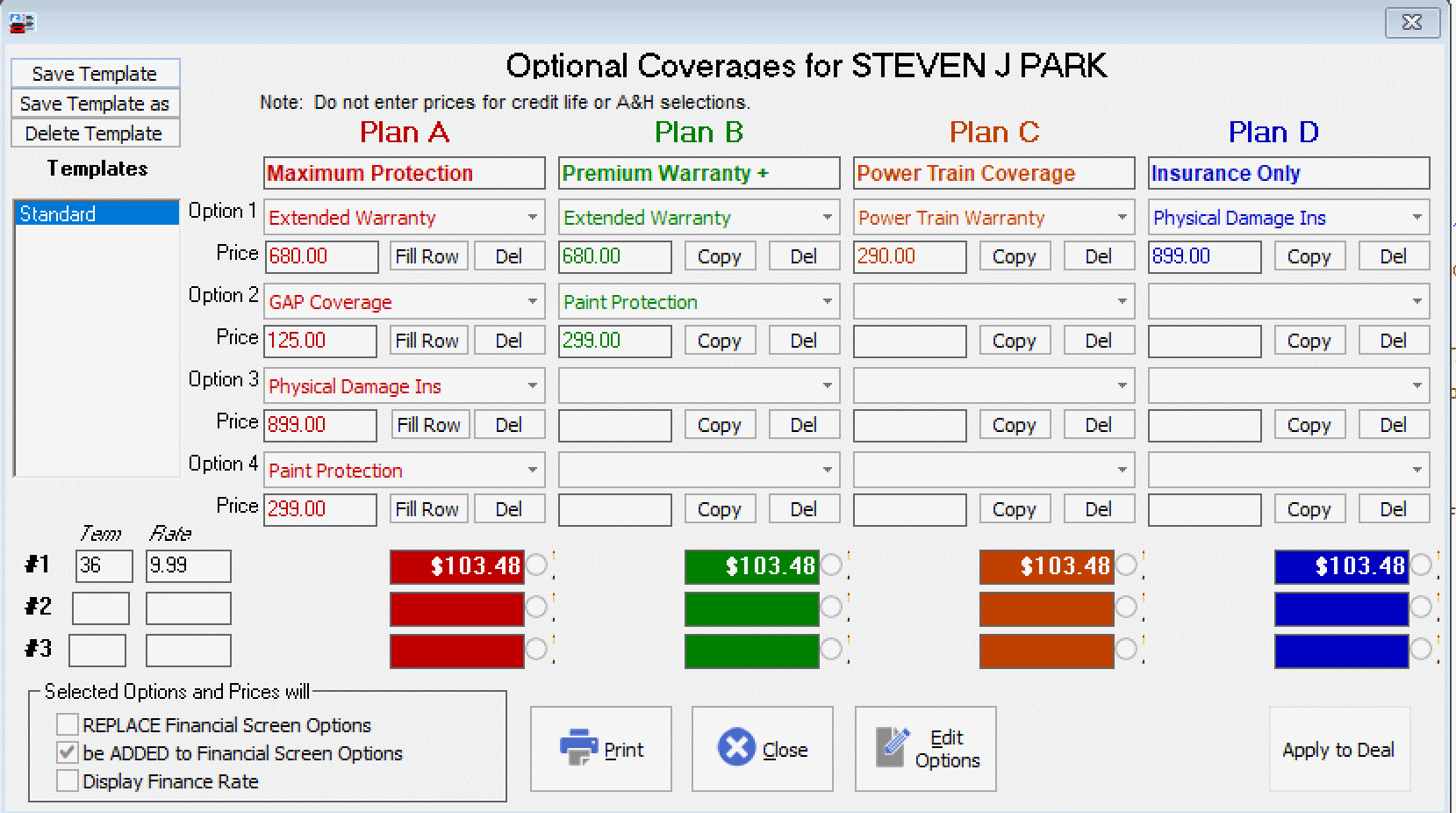 coveragesmenuexample