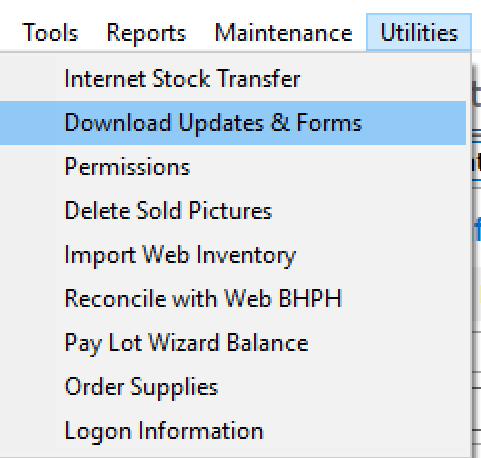 Download Updates Dropdown Menu Download Updates Dropdown Menu