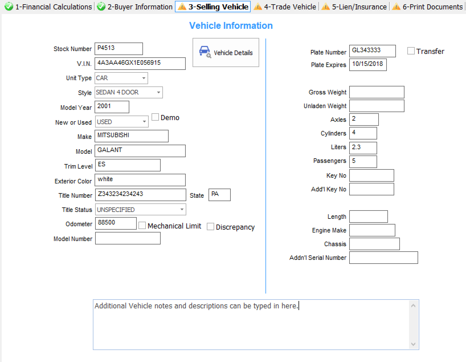 ProcessDeal_SellingVehicleInfo