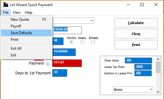 QuickPay_SaveDefaults