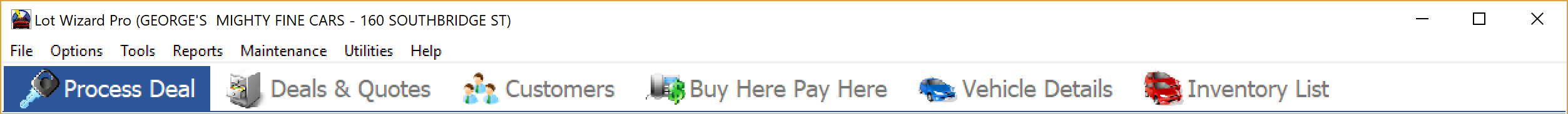 Primary function tabs